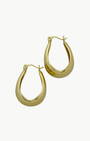 Romi MAREN CHUNKY HOOPS IN YELLOW GOLD at Romi Boutique