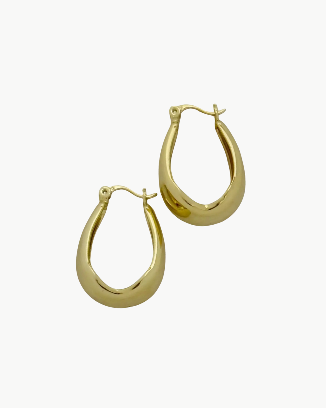 Romi MAREN CHUNKY HOOPS IN YELLOW GOLD at Romi Boutique