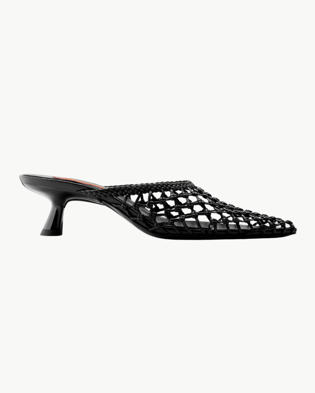 KNOTTED GALA MULE IN BLACK
