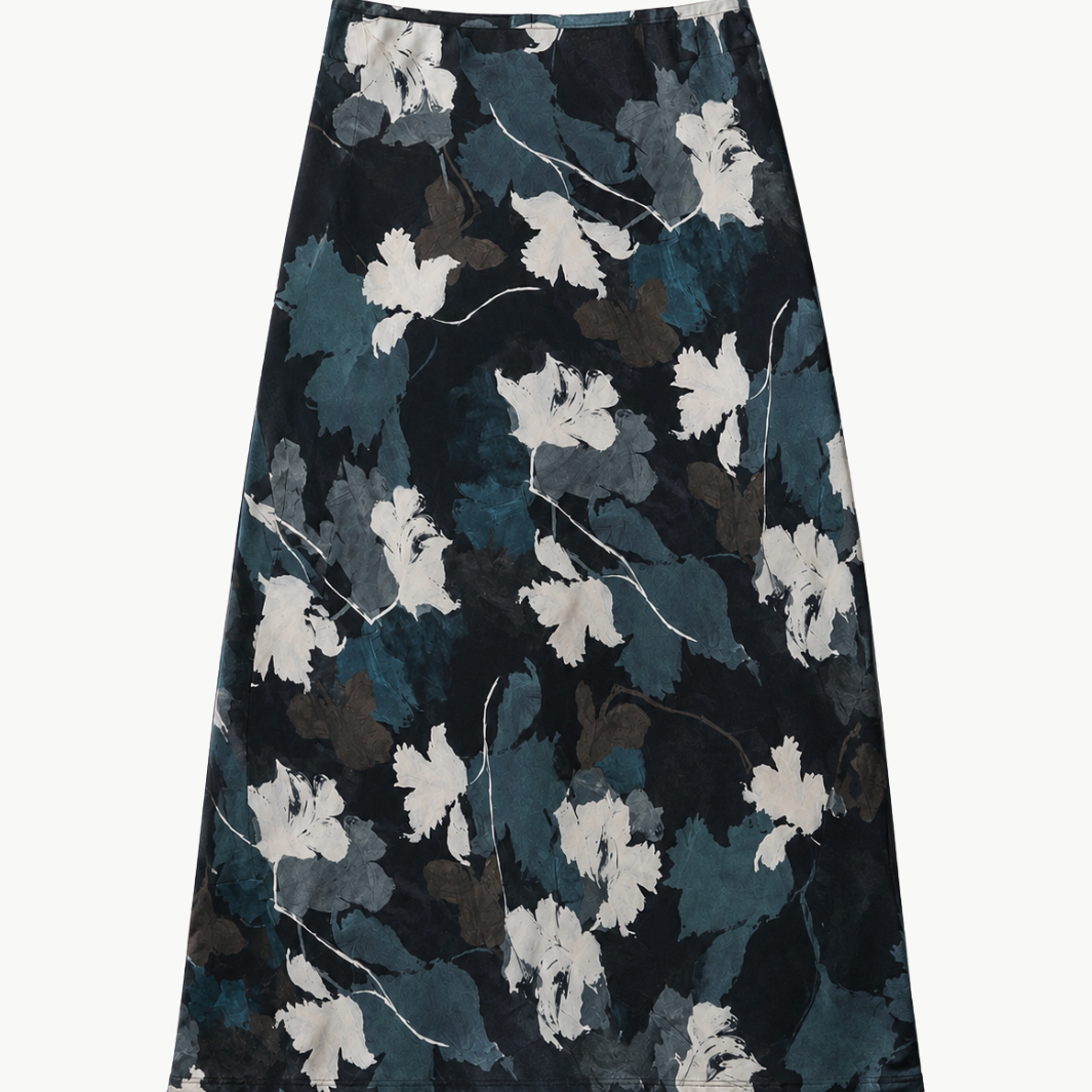 Go Silk Go Slope Printed Skirt at Romi Boutique
