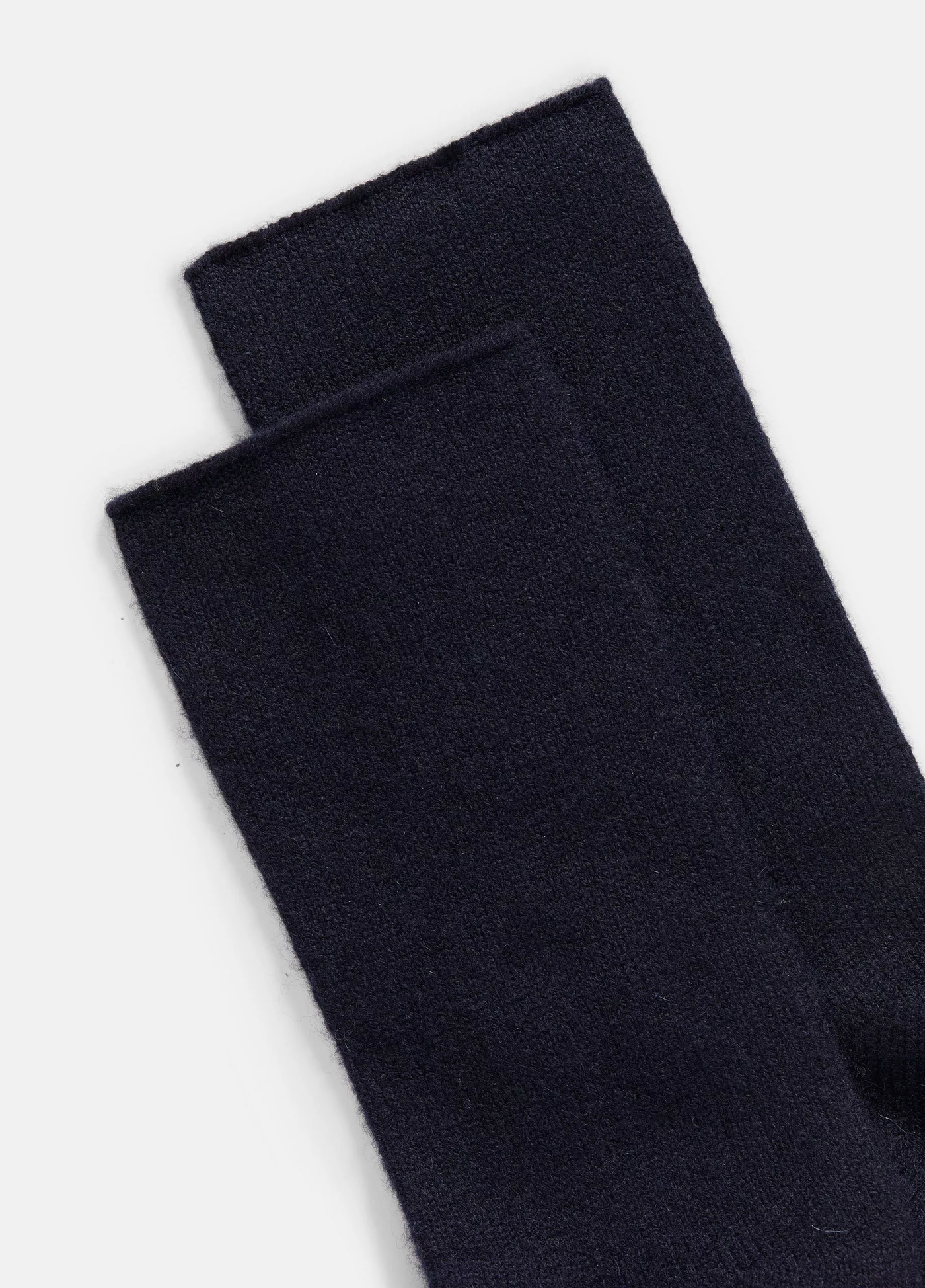 CASHMERE JERSEY SHORT SOCKS IN COASTAL BLUE - Romi Boutique