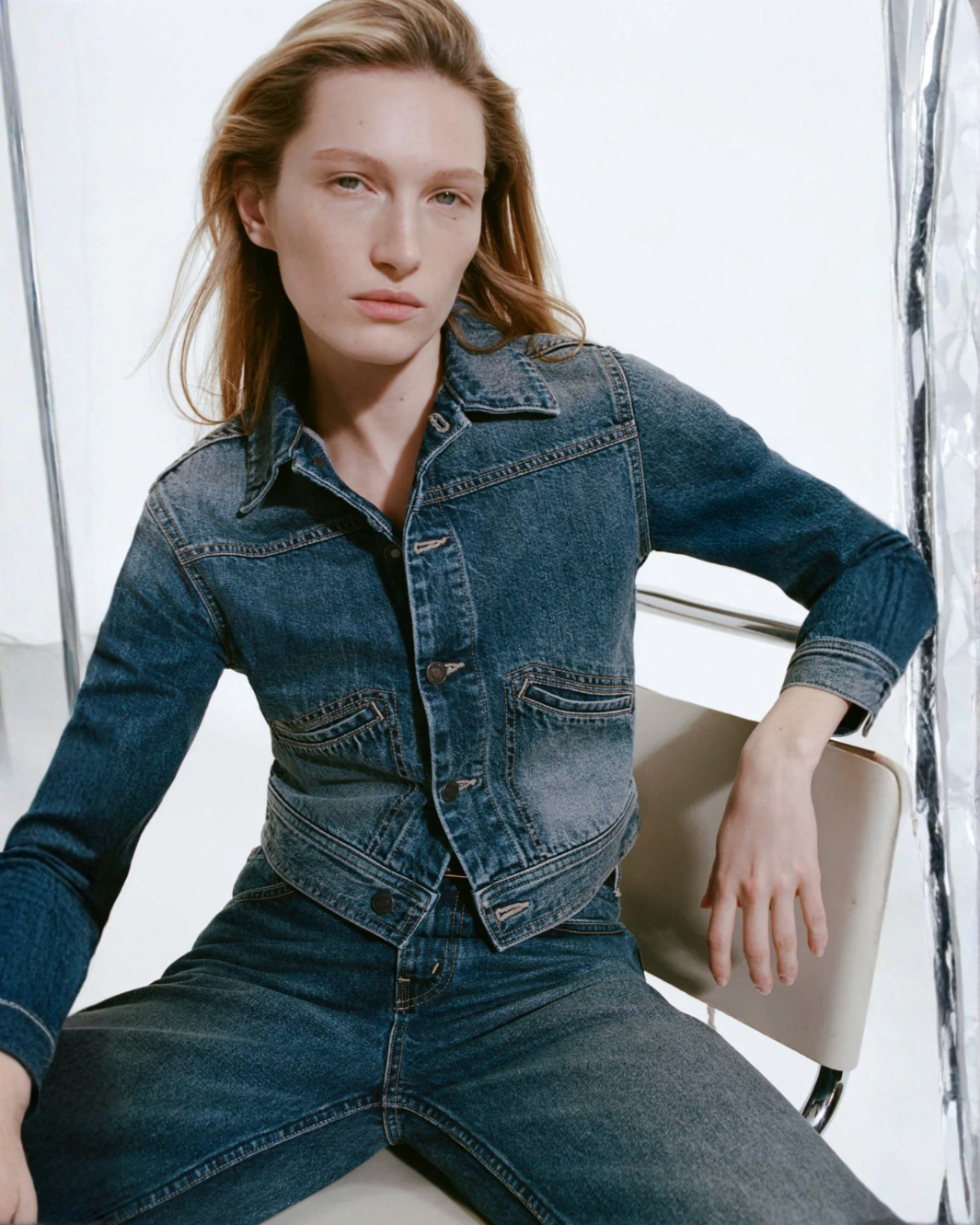 Nili Lotan CARLY DENIM JACKET at Romi Boutique