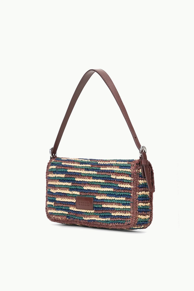 HARLOW RAFFIA BAG IN MIXED RAFFIA