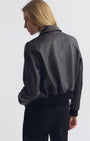 Nili Lotan Redley Leather Bomber Jacket at Romi Boutique