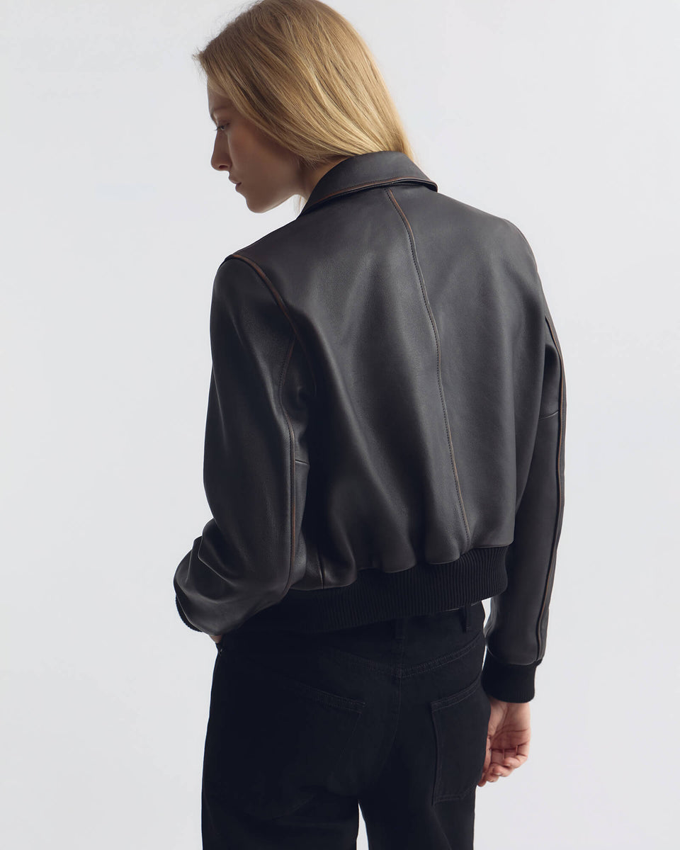 Redley Leather Bomber Jacket