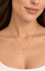 Emerson Stone Solstice Grand Bezel Diamond Necklace at Romi Boutique