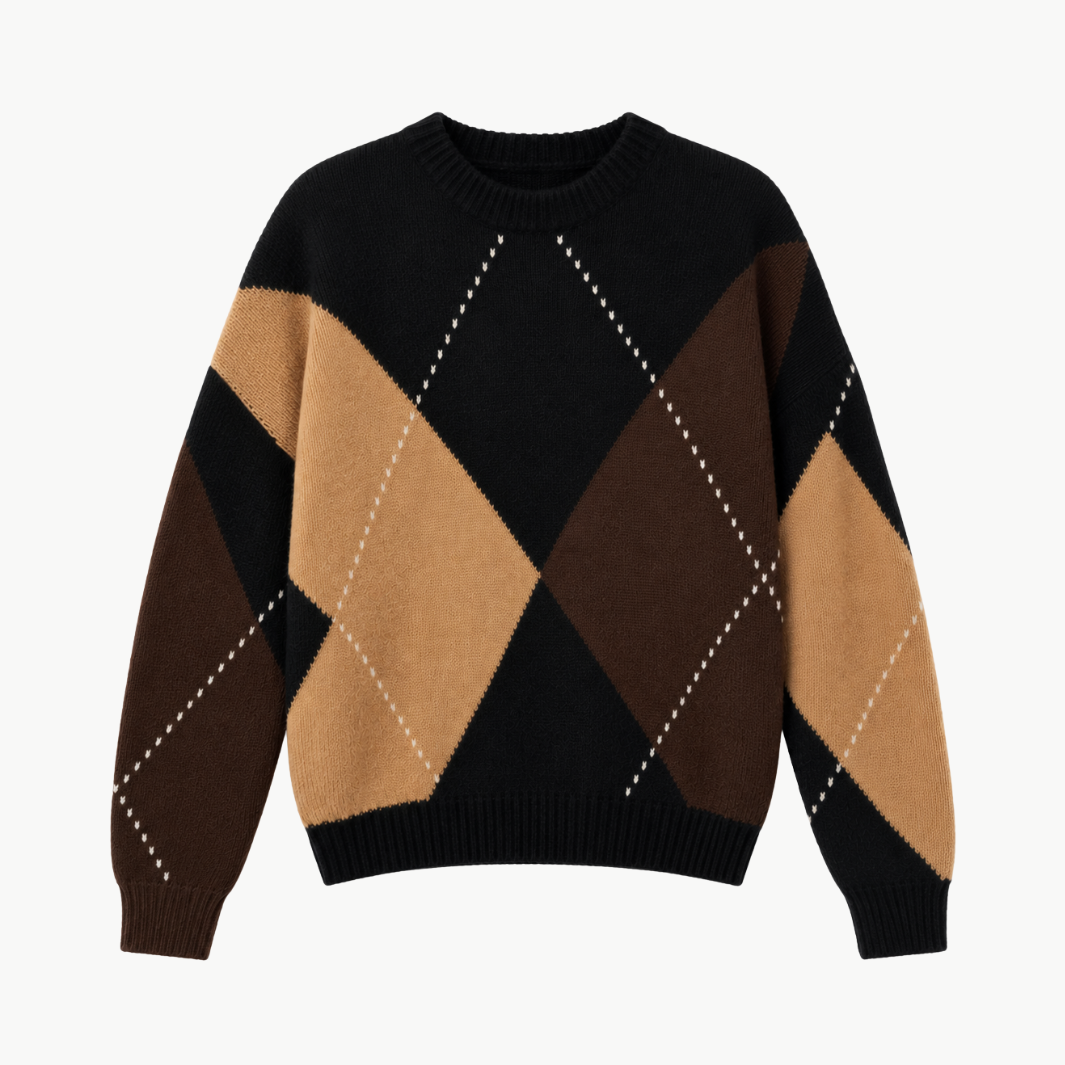 Oversized Argyle