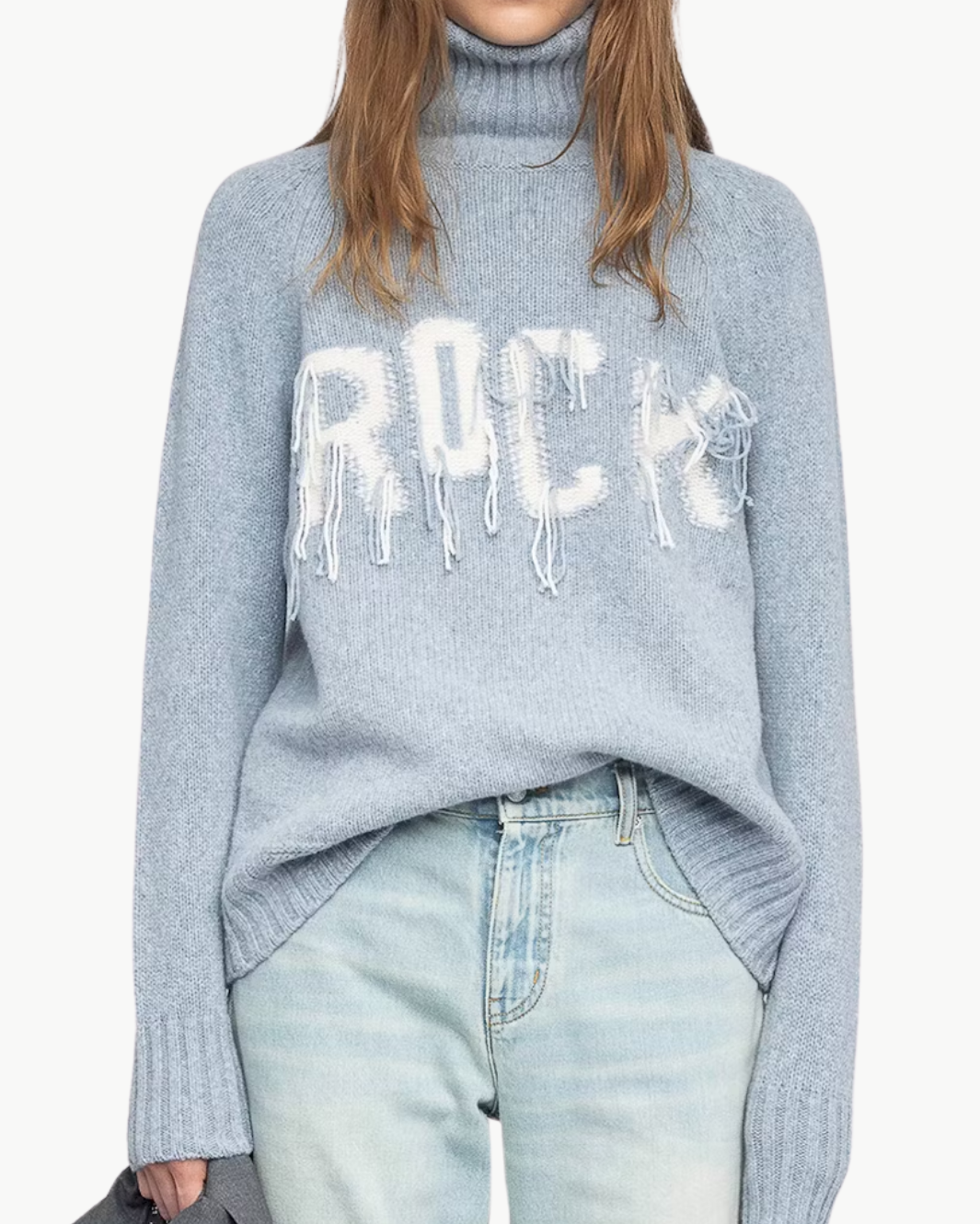MORA WOOL SWEATER IN LIGHT BLUE