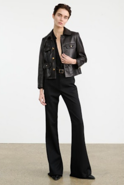 CHAMONIX LEATHER JACKET IN BLACK
