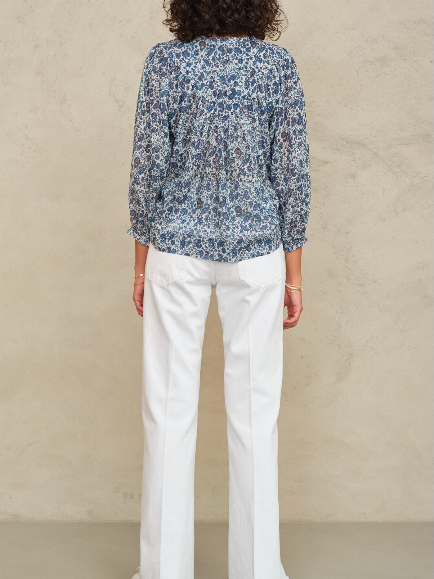 Mabe Esti Print Top at Romi Boutique