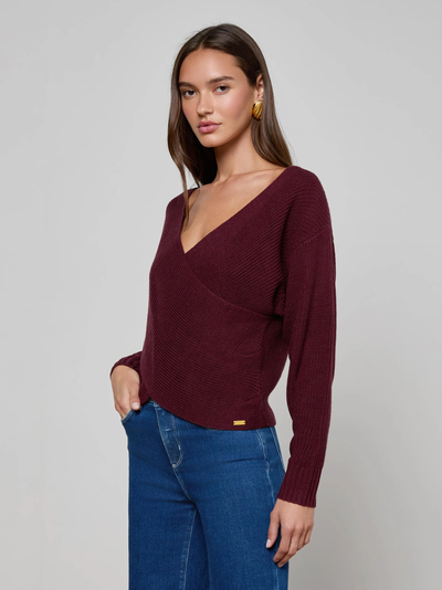 ANTONELLA SURPLUS PULLOVER IN DARK PORT