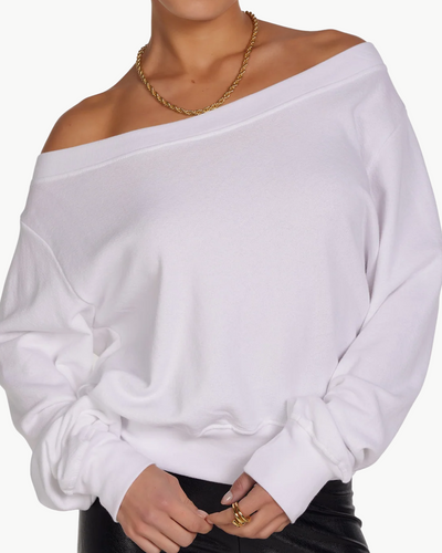 BIX SWEATSHIRT IN WHITE