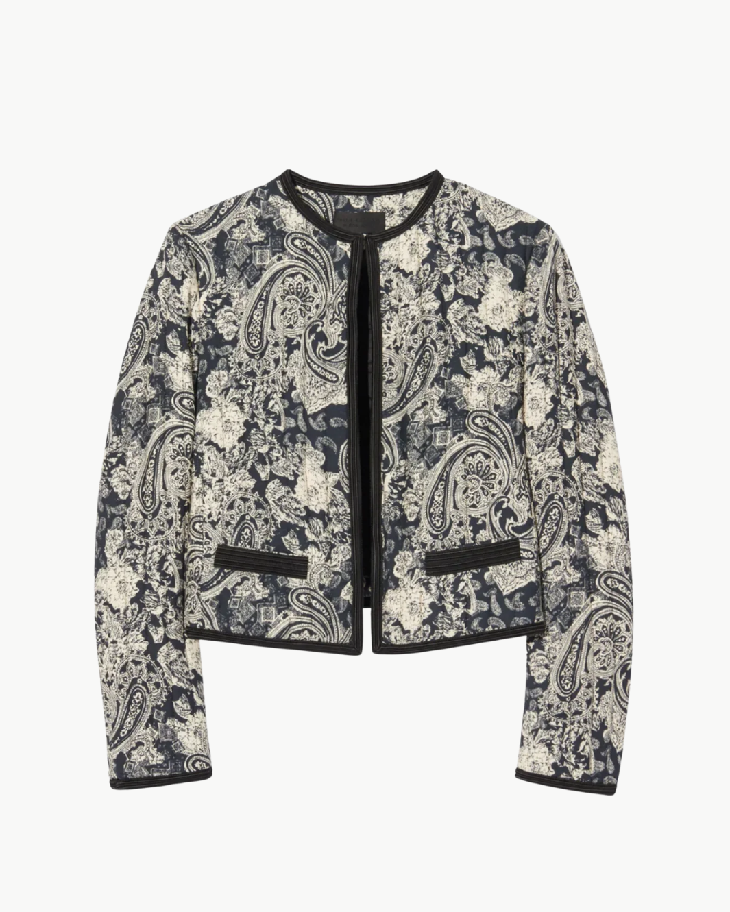 Nili Lotan BONO MIXED PAISLEY PRINT JACKET at Romi Boutique