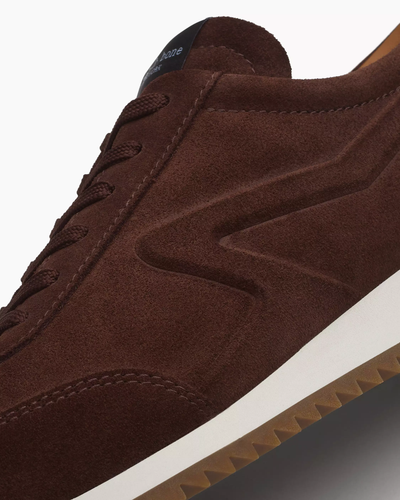 RETRO RUNNER SNEAKERS IN MOCHA SUEDE - Romi Boutique