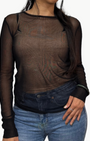 Brazeau Tricot Silk Tulle Top at Romi Boutique