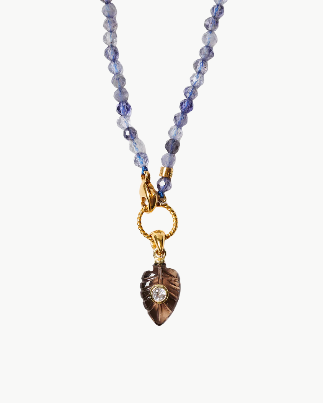 Chan Luu Fern Beaded Pendant Necklace at Romi Boutique