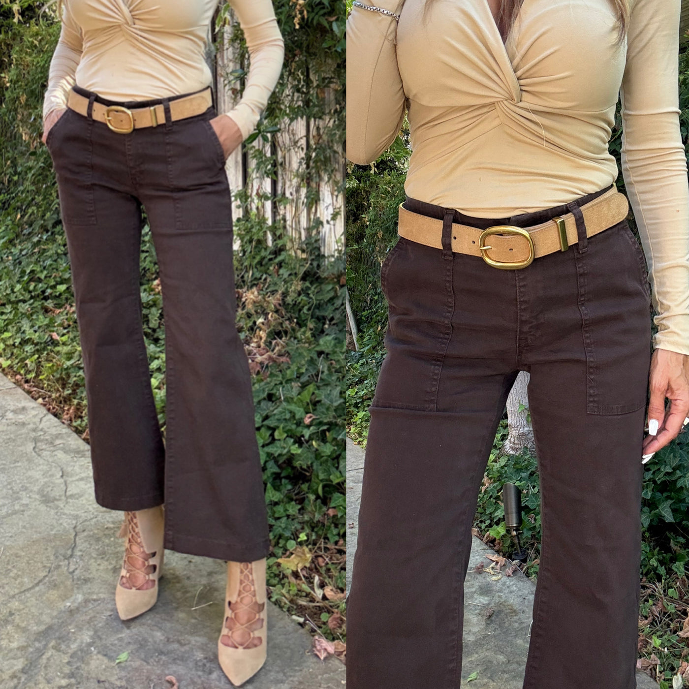 EDEN IN BROWN DENIM - Romi Boutique