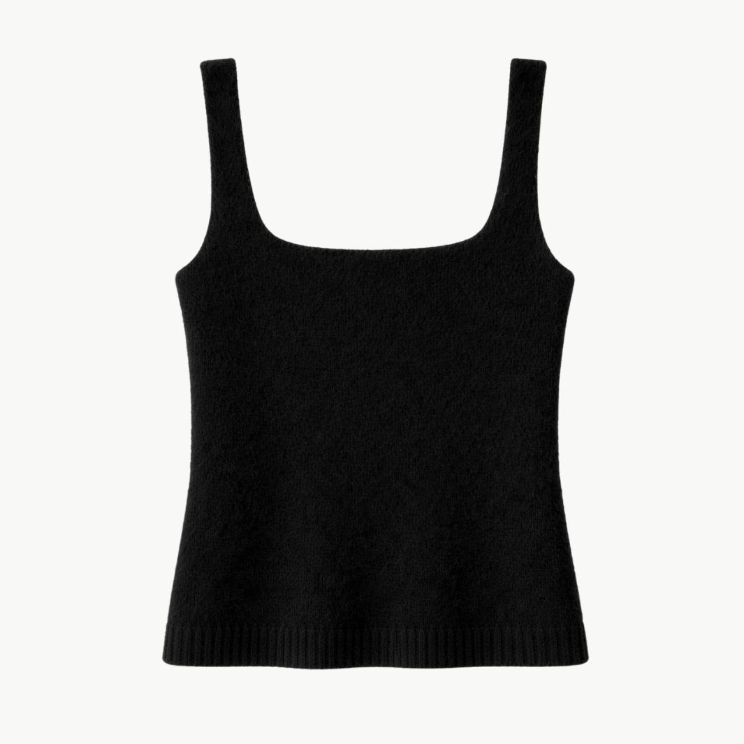 Autumn Cashmere BRUSHED SQUARE NECK TANK at Romi Boutique