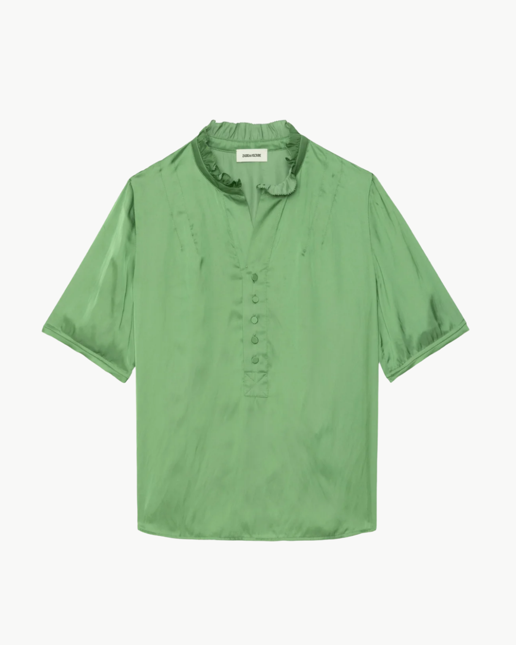 Zadig & Voltaire TOPHER SATIN TOP at Romi Boutique