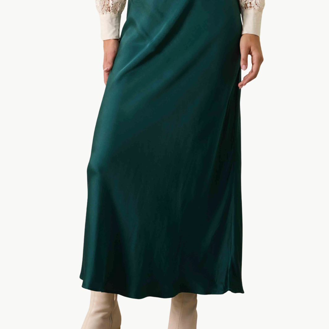 BRIA SKIRT IN SEA MOSS - Romi Boutique