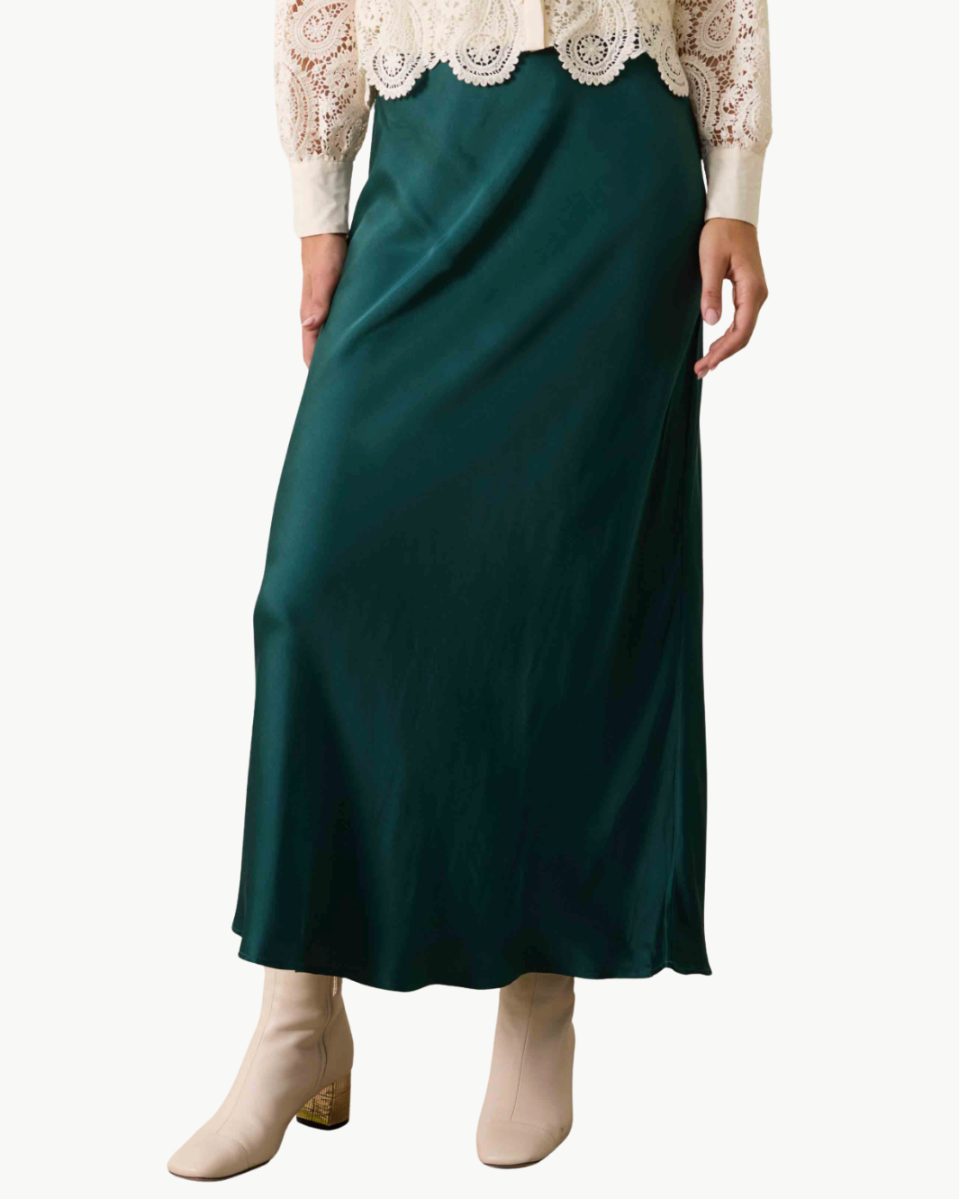 BRIA SKIRT IN SEA MOSS - Romi Boutique