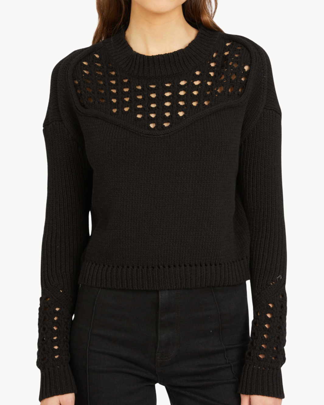 BELLAMY SWEATER IN BLACK - Romi Boutique
