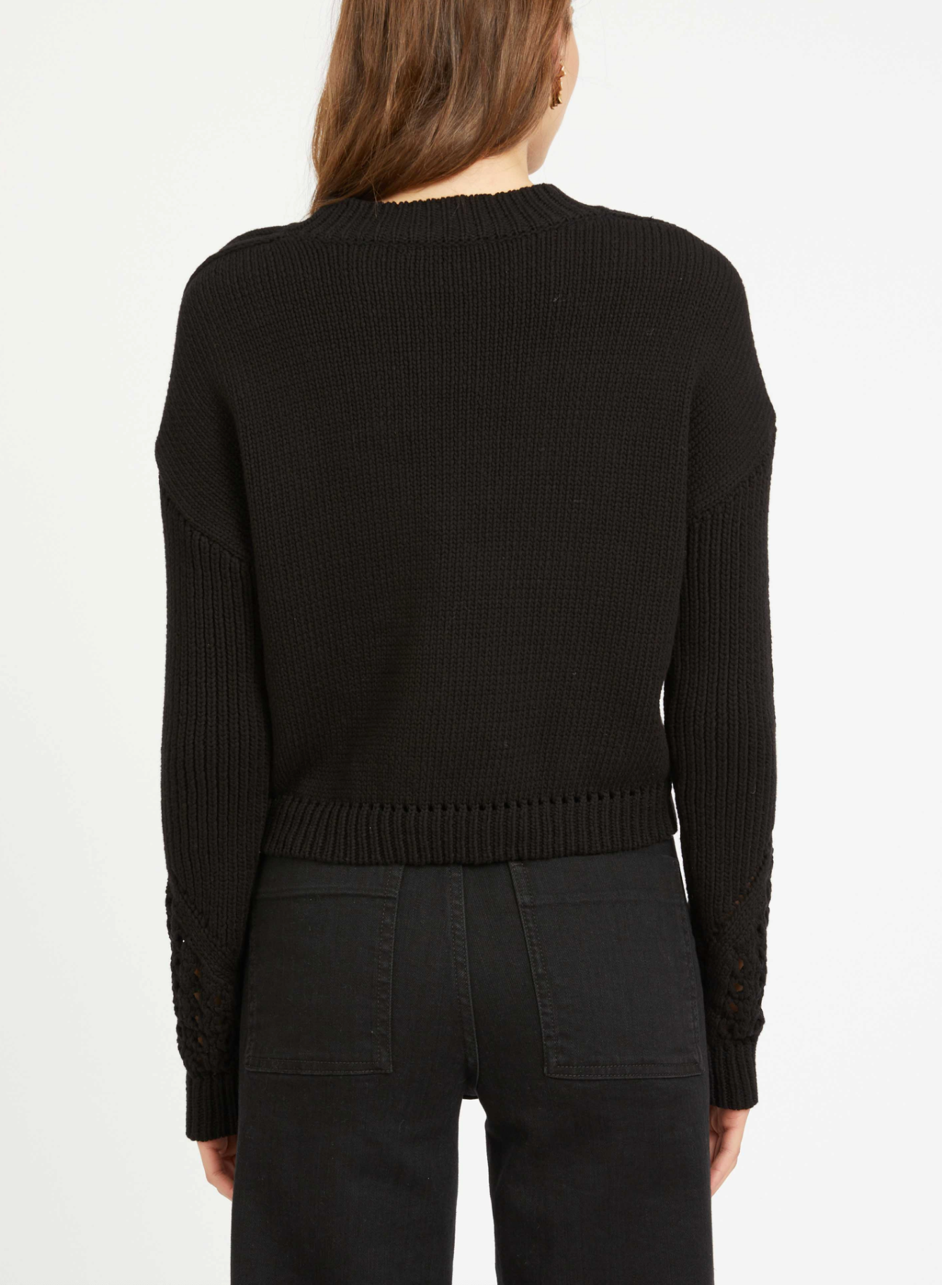 BELLAMY SWEATER IN BLACK - Romi Boutique