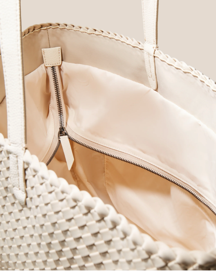 JETSETTER LARGE TOTE IN ECRU - Romi Boutique