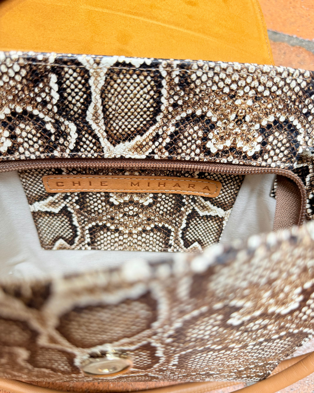 Chie Mihara BONKA IN SNAKESKIN at Romi Boutique