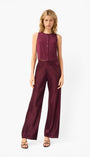 DIA SILK CASHMERE SWEATER VEST IN BLACKBERRY - Romi Boutique