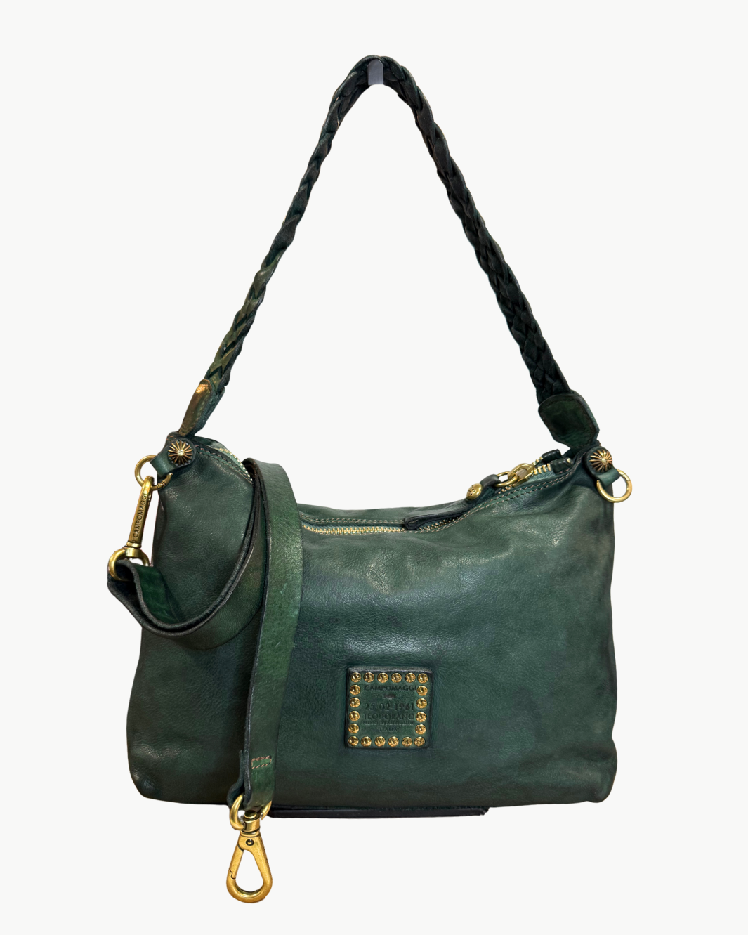 BICE SHOULDER BAG IN GREEN BOTTLE - Romi Boutique
