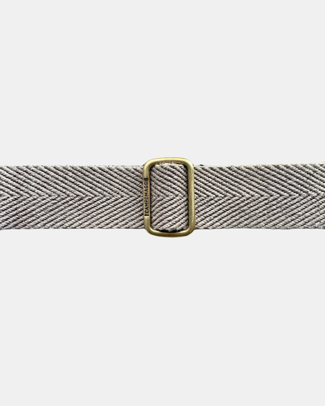 CLASSIC FABRIC SHOULDER STRAP IN BROWN LEATHER by Campomaggi - Romi Boutique