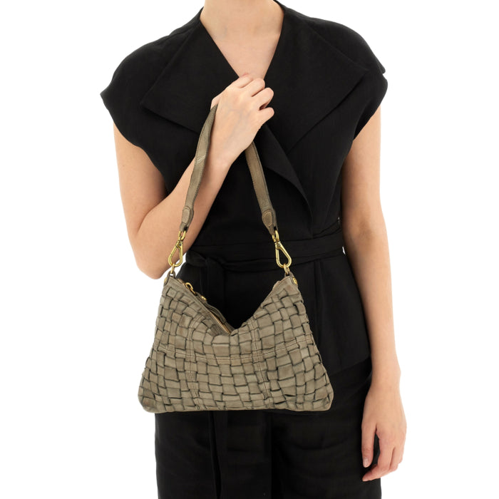 EDERA SHOULDER BAG IN CEMENT by Campomaggi - Romi Boutique