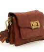 AGNESE BAG IN COGNAC W/ GOLD by Campomaggi - Romi Boutique