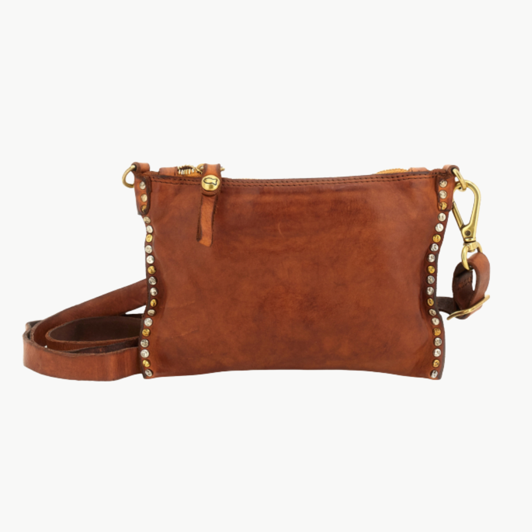 KURA CROSSBODY BAG IN COGNAC by Campomaggi - Romi Boutique