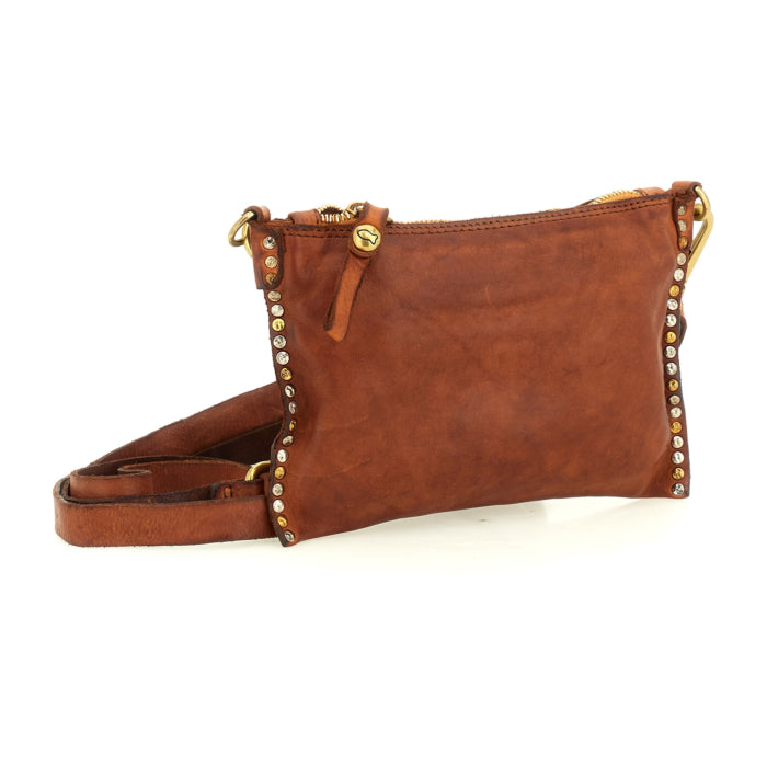 KURA CROSSBODY BAG IN COGNAC by Campomaggi - Romi Boutique