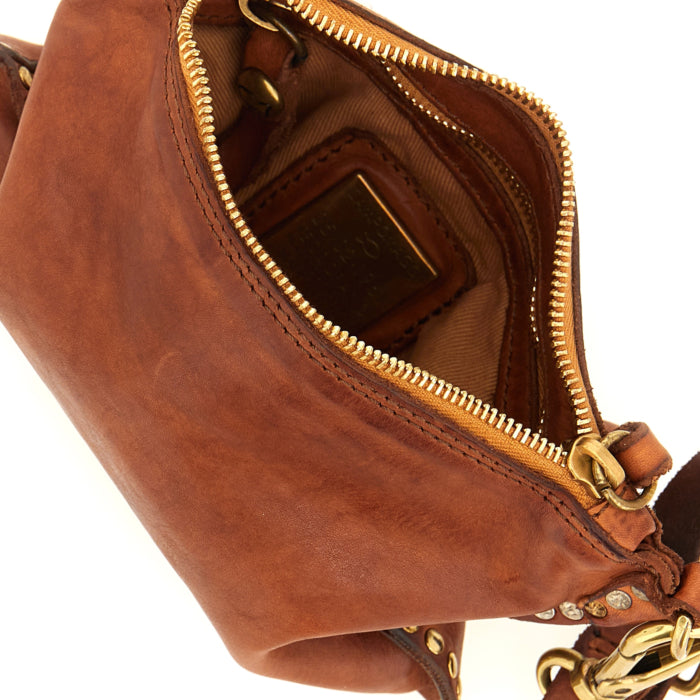 KURA CROSSBODY BAG IN COGNAC by Campomaggi - Romi Boutique