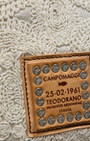 EMBROIDERED SHOPPING BAG IN CREAM/NATURAL by Campomaggi - Romi Boutique