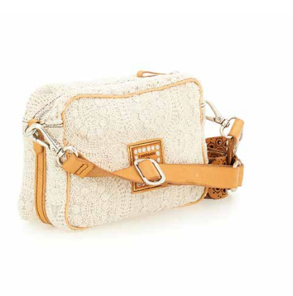 EMBROIDERED SHOPPING BAG IN CREAM/NATURAL by Campomaggi - Romi Boutique