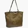 SHOPPING TOTE IN MILITARY by Campomaggi - Romi Boutique