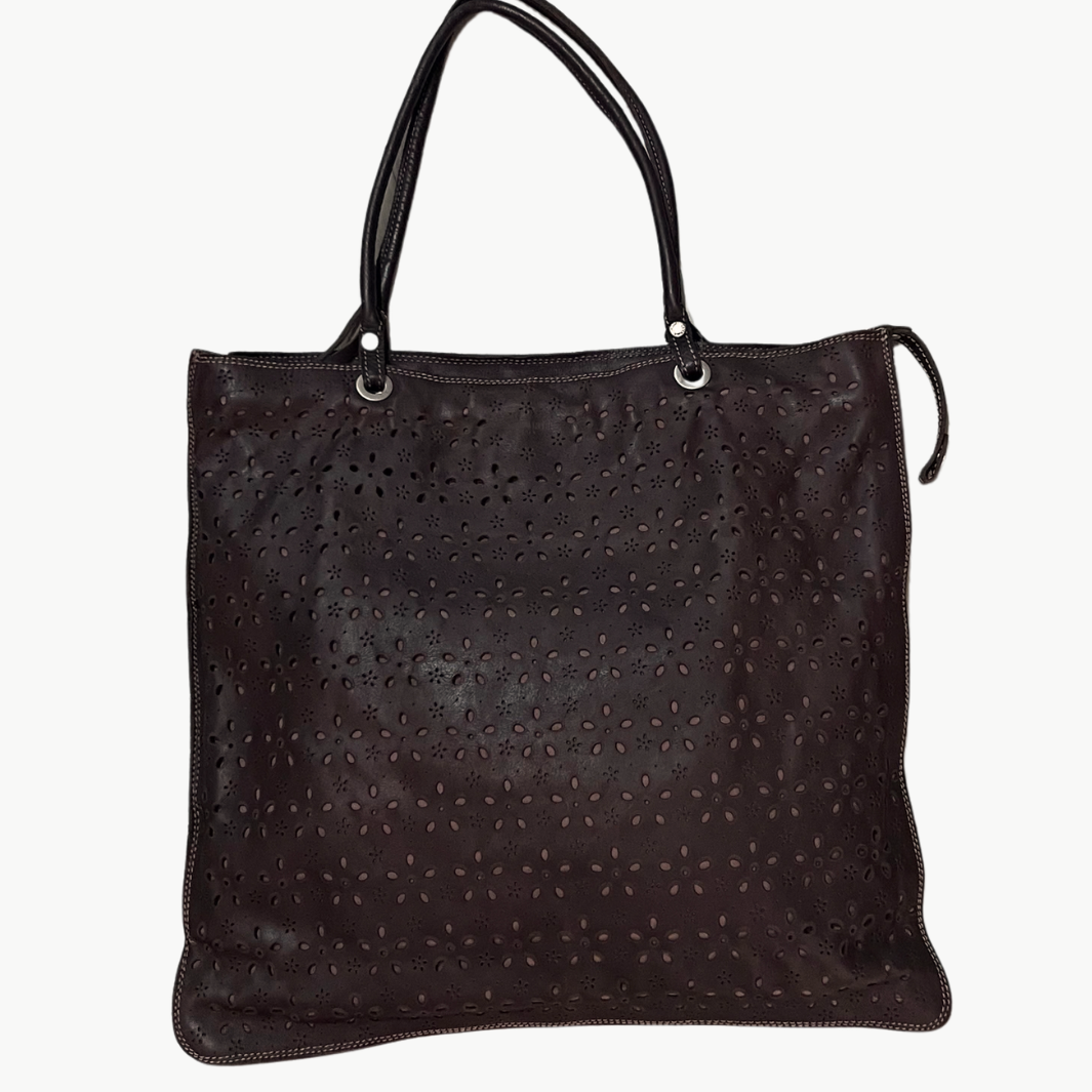 AMBRA BAG LARGE IN BROWN - Romi Boutique
