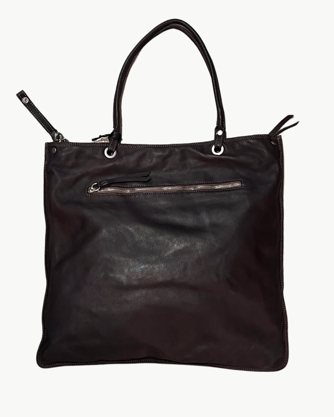 AMBRA BAG LARGE IN BROWN - Romi Boutique