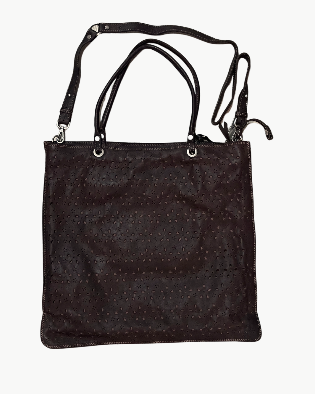 AMBRA BAG LARGE IN BROWN - Romi Boutique