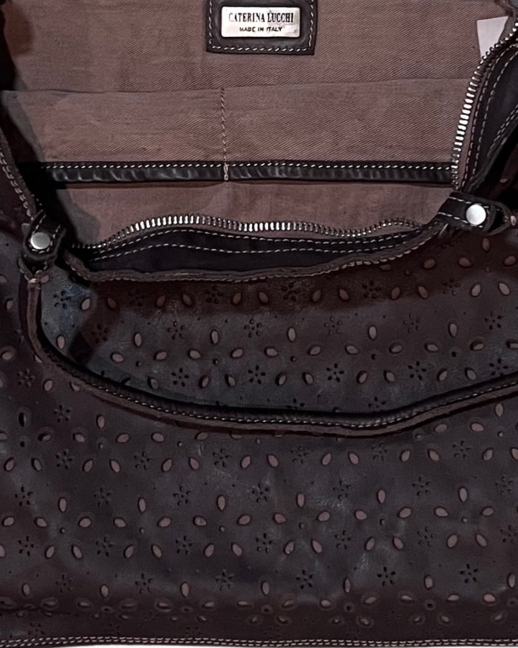AMBRA BAG LARGE IN BROWN - Romi Boutique