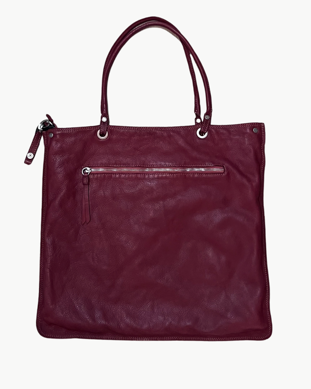 AMBRA BAG LARGE IN RED CARDINAL - Romi Boutique