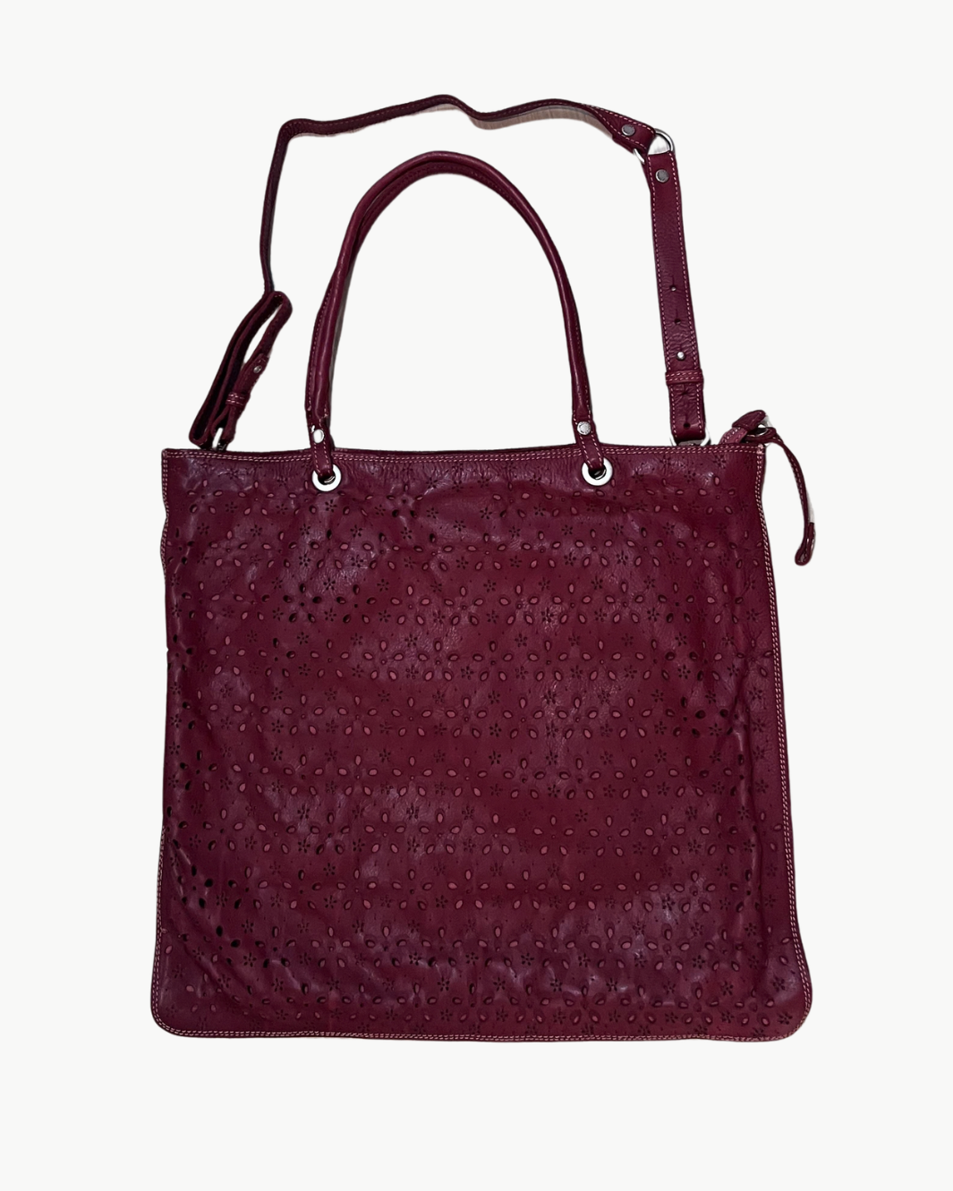 AMBRA BAG LARGE IN RED CARDINAL - Romi Boutique