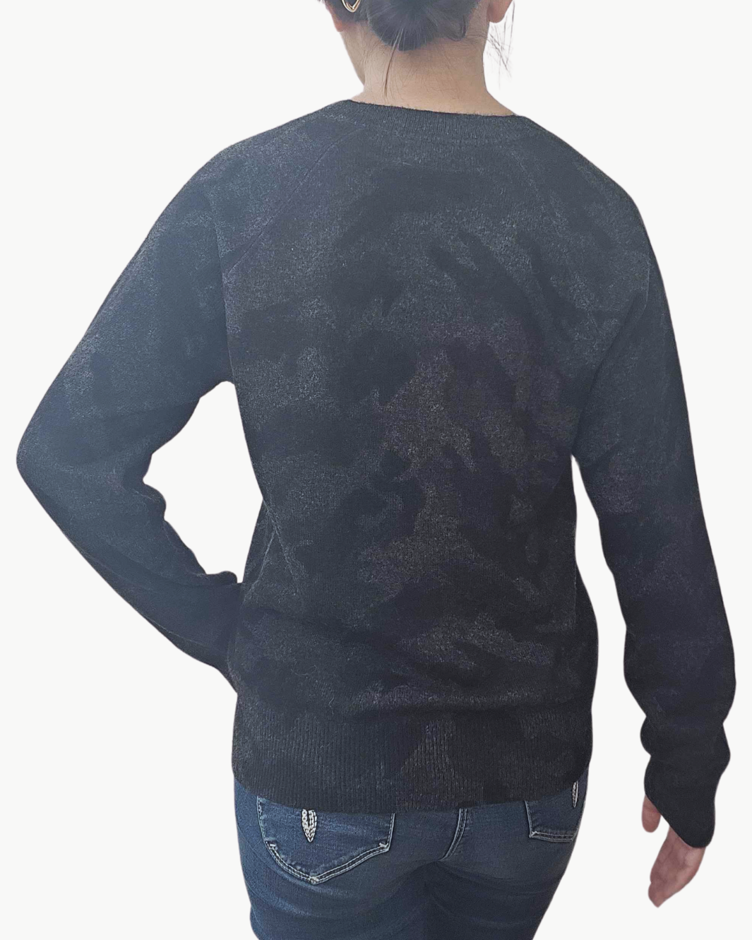 27 Miles Nani V-Neck Cashmere Sweater at Romi Boutique