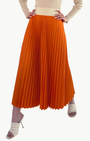 CLASSIC SATIN SKIRT IN ORANGE by LOYD/FORD - Romi Boutique