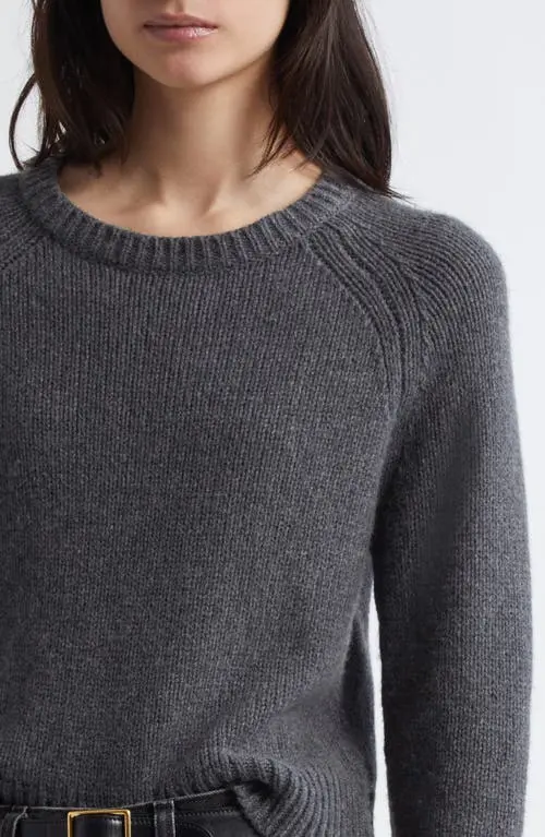 LAUREL SWEATER IN DARK CHARCOAL MELANGE