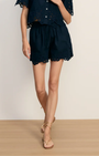Veronica Beard VIVALDI LACE-TRIM SHORT at Romi Boutique